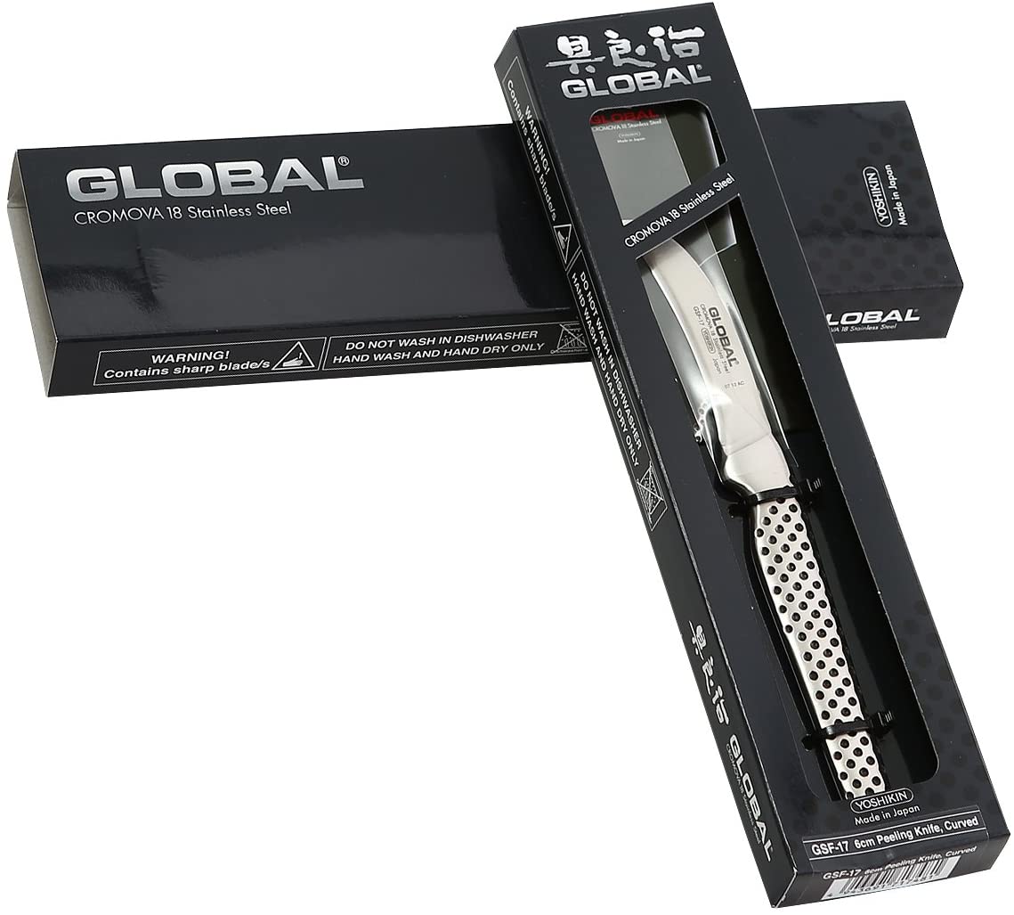 Global GSF17 coltello Spelucchino forgiato a lama curva